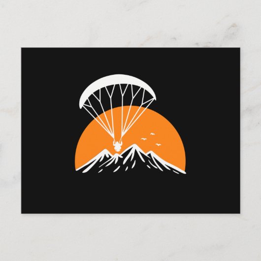 Paramotoring Retro  Briefkaart (Voorkant)