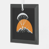 Paramotoring Retro  Glas Ornament (Voorkant links)