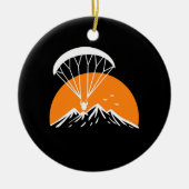 Paramotoring Retro  Keramisch Ornament (Voorkant)