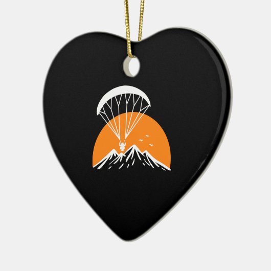 Paramotoring Retro Keramisch Ornament (Links)