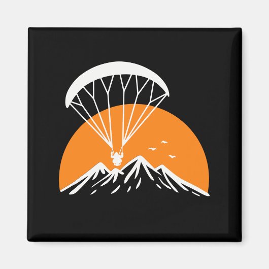 Paramotoring Retro Magneet (Voorkant)