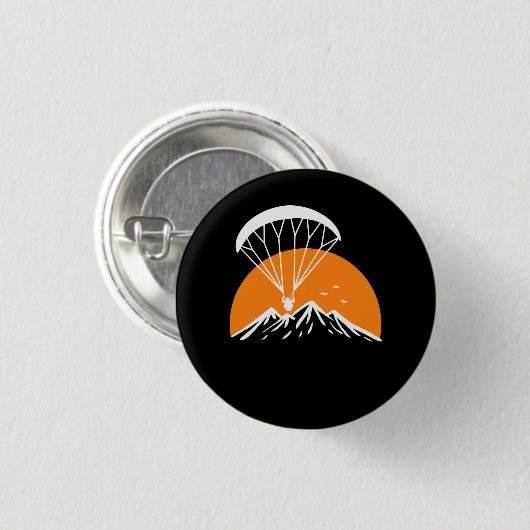 Paramotoring Retro  Ronde Button 3,2 Cm (Voorkant /achterkant)