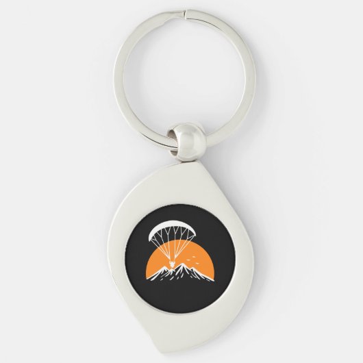 Paramotoring Retro  Sleutelhanger (Voorkant)