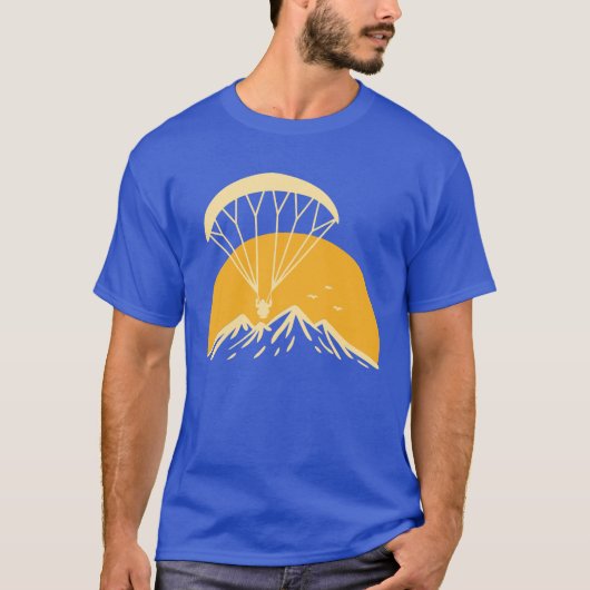 Paramotoring Retro T-shirt (Voorkant)