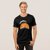 Paramotoring Retro Tri-Blend Shirt (Voorkant volledig)