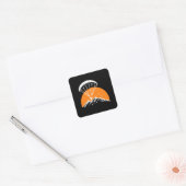 Paramotoring Retro  Vierkante Sticker (Envelop)