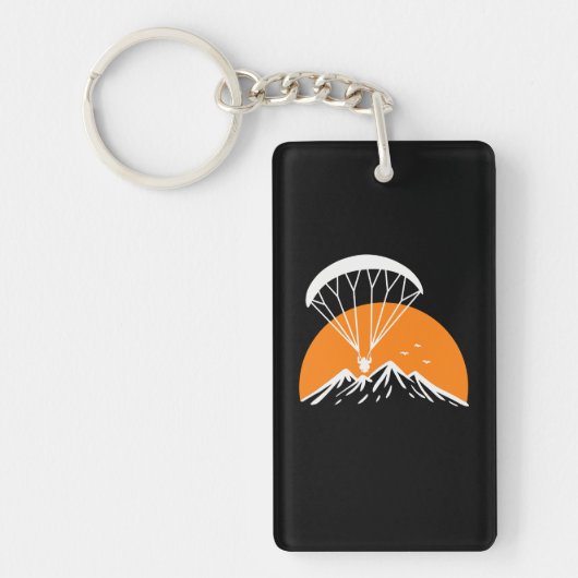 Paramotoring Retro Vintage Sleutelhanger (Voorkant)
