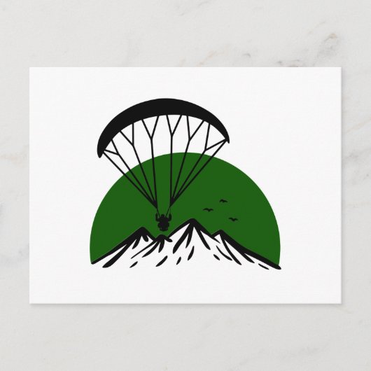 Paramotorretro  briefkaart (Voorkant)