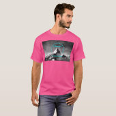 Paramount Neon Blue Logo Scenery T-shirt (Voorkant volledig)