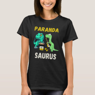 Parandasaurus-dinosaurussen spelen Garifuna-tromme T-shirt