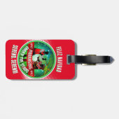 Parang Sereno Feliz Navidad op ROOD Bagagelabel (Achterkant horizontaal)