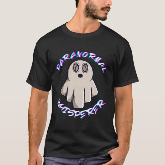 Paranormaal fluisteren spookjacht Paranormaal Adve T-shirt (Voorkant)