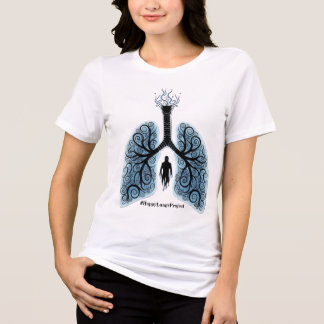 Paranormaal Happy Lungs Project Fondsenwervende T- Tri-Blend Shirt