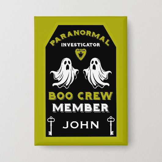 Paranormaal onderzoeker Ghost Hunter Button (Voorkant)