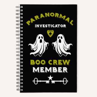 Paranormaal onderzoeker spookenjager notitieboek