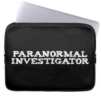 Paranormaal onderzoeker spookjacht laptop sleeve