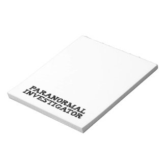 Paranormaal onderzoeker spookjacht notitieblok