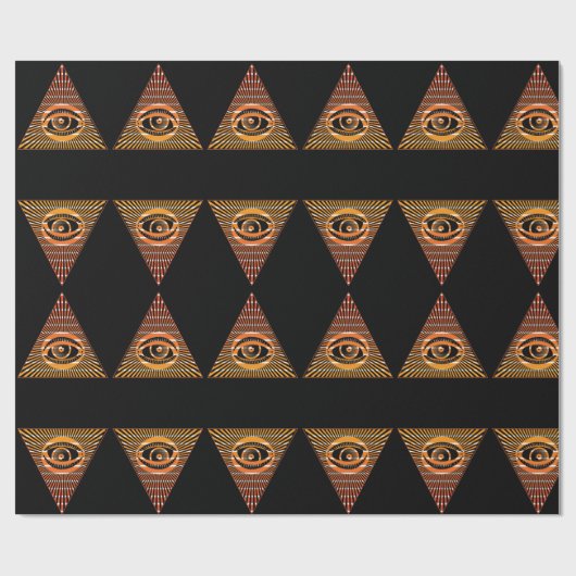 Paranormal All Seing Eye of Providence Spiritueel Cadeaupapier (Vlak)