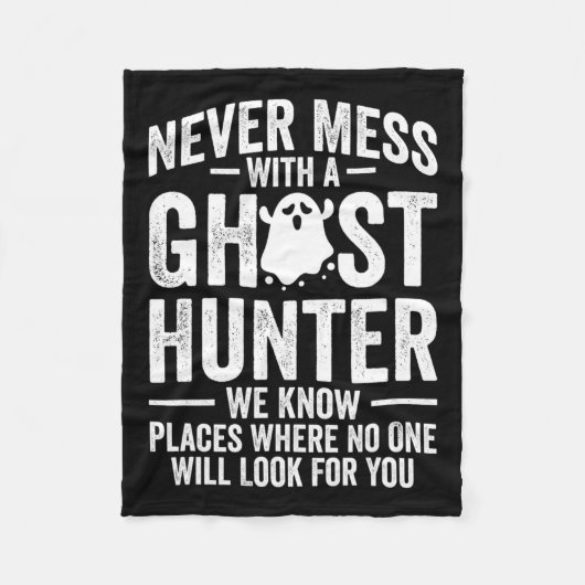 Paranormal EVP Hunting Ghost Hunter Adventures 1 Fleece Deken (Voorkant)