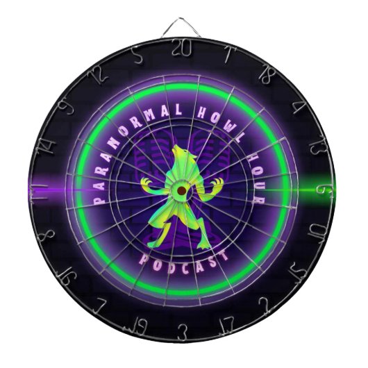 Paranormal Howl Hour Dartboard - Officiële PHP Log Dartbord (Voorkant)