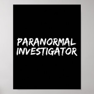 Paranormal Investigator Ghost Hunting Evp Brawee Poster