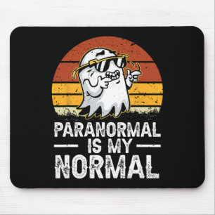 Paranormal is mijn normale retro spookjachtgebied muismat
