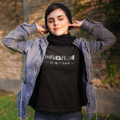 Paranormal is mijn normale zwarte witte spookjacht t-shirt