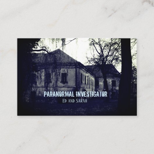 Paranormale onderzoeker 2 Visitekaartje (Voorkant)