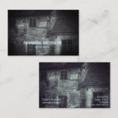 Paranormale onderzoeker Gehakt Visitekaartje (Voorkant / Achterkant)