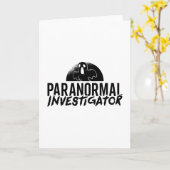 Paranormale onderzoeker Ghost Hunter Ghost Hunting Kaart (Gele Bloem)