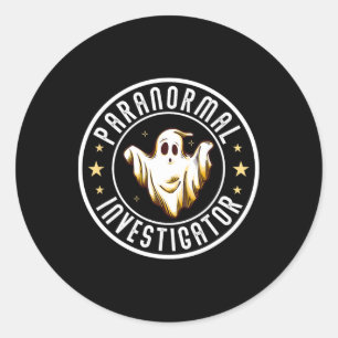 Paranormale onderzoeker Ghost Hunter Ghost Hunting Ronde Sticker