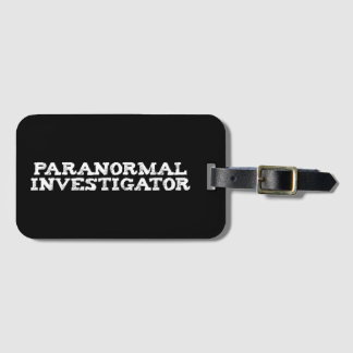 Paranormale onderzoeker Ghost Hunting Bagagelabel