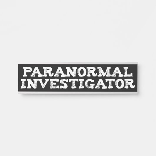 Paranormale onderzoeker Ghost Hunting Deurbordje (Voorkant)
