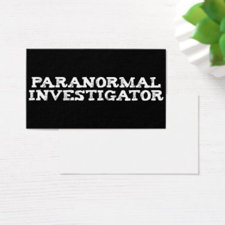 Paranormale onderzoeker Ghost Hunting Visitekaartje