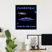paranormale onderzoeker poster (Thuiskantoor)