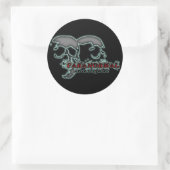 Paranormale onderzoeker ronde sticker (Tas)