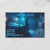 Paranormale onderzoeker spookzaal visitekaartje (Achterkant)