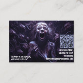 Paranormale onderzoekers spookwereld visitekaartje (Achterkant)