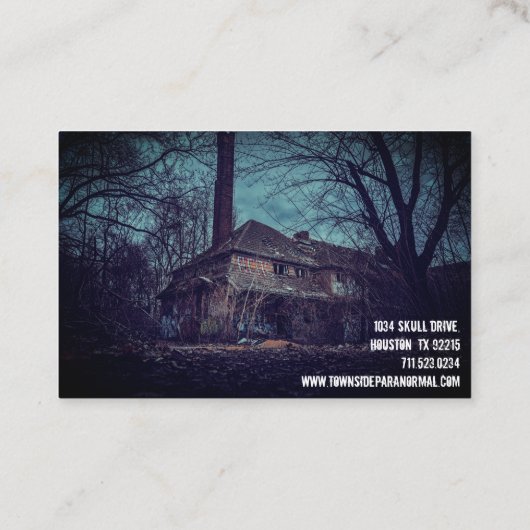 Paranormale Visitekaartje (Achterkant)