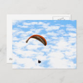 Parapente dans les nuages - Carte postale personna (Devant / Derrière)