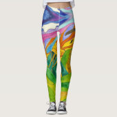Parapentisme lumineux Legging d'aquarelle (Devant)