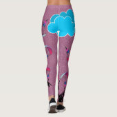 Parapentisme rose de la poussière de lutin legging (Dos)