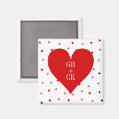 Paraphe de l'amoureux de la Saint-Valentin Magnet (Recto/Verso)