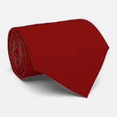 Paraphe rouge marron caché Cravate couleur solide (Roulé)