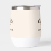 Paraphes en monogramme beige nom simple (Gauche)