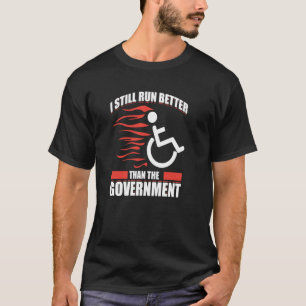 Paraplegio voor gehandicapte rolstoelgebruikers t-shirt