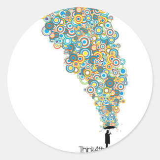 Paraplu Atheïst Ronde Sticker