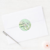 Paraplu Beer Mint Baby Dank u Ronde Sticker (Envelop)