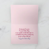 Paraplu Beer Roze - Vaderdag Kaart (Binnen)