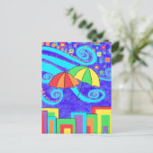 Paraplu Briefkaart (Staand voorkant)